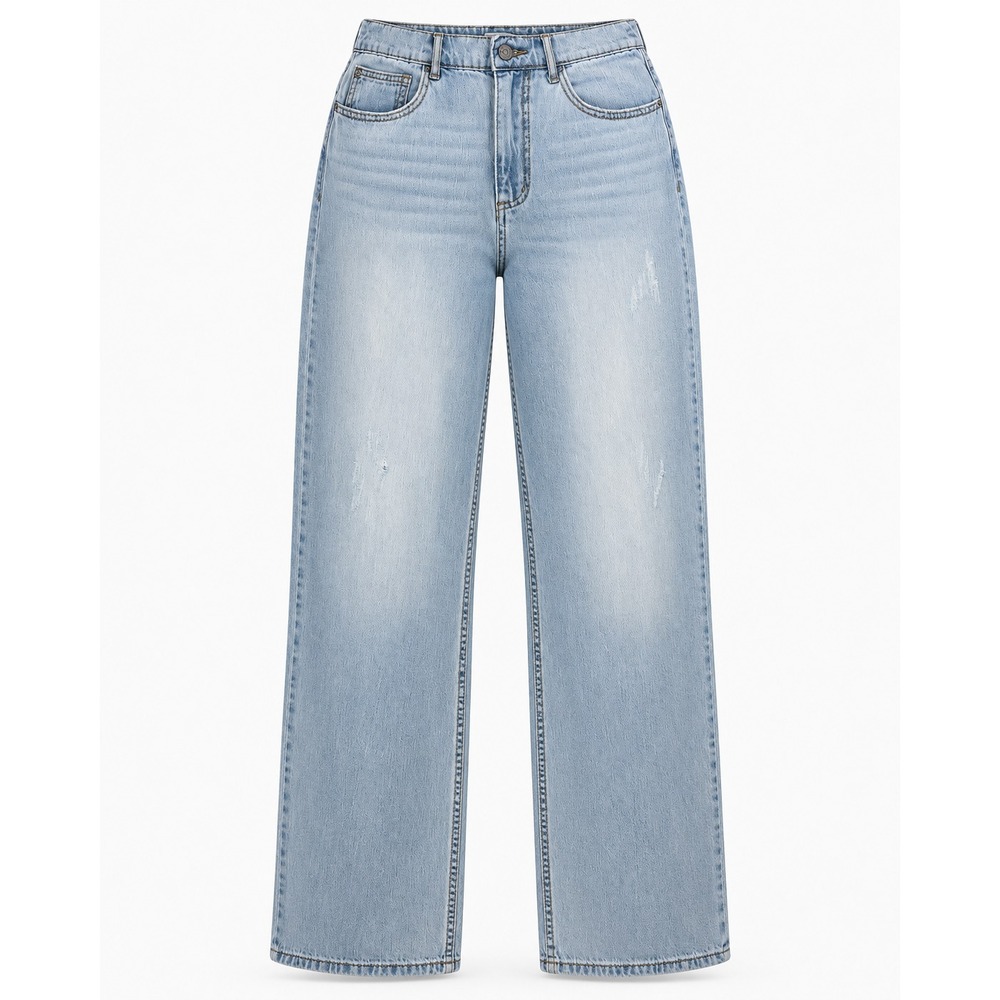 BDG Womens S Slouchy Wide Leg Jeans High Rise Light Wash Urban Outfitters